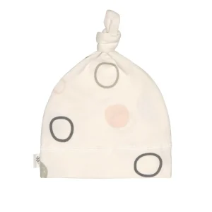 Bonnet Bébé 7-12 mois GOTS cercles écru