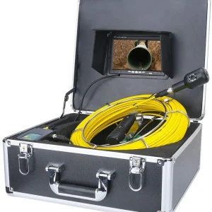 7 pouces 30M / 50M HD 1080P double caméra Objectif Égoutter Sewer Pipeline Endoscope Industriel Caméra vidéo d’inspection de tuyau,50m
