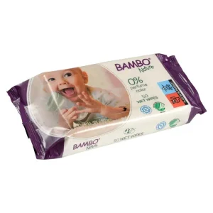 Bambo Nature Lingettes Sans Parfum – 50 Pièces